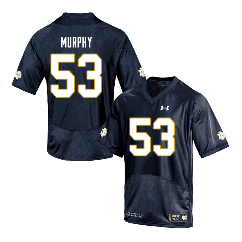 Men #53 Quinn Murphy Notre Dame Fighting Irish College Football Jerseys Sale-Navy